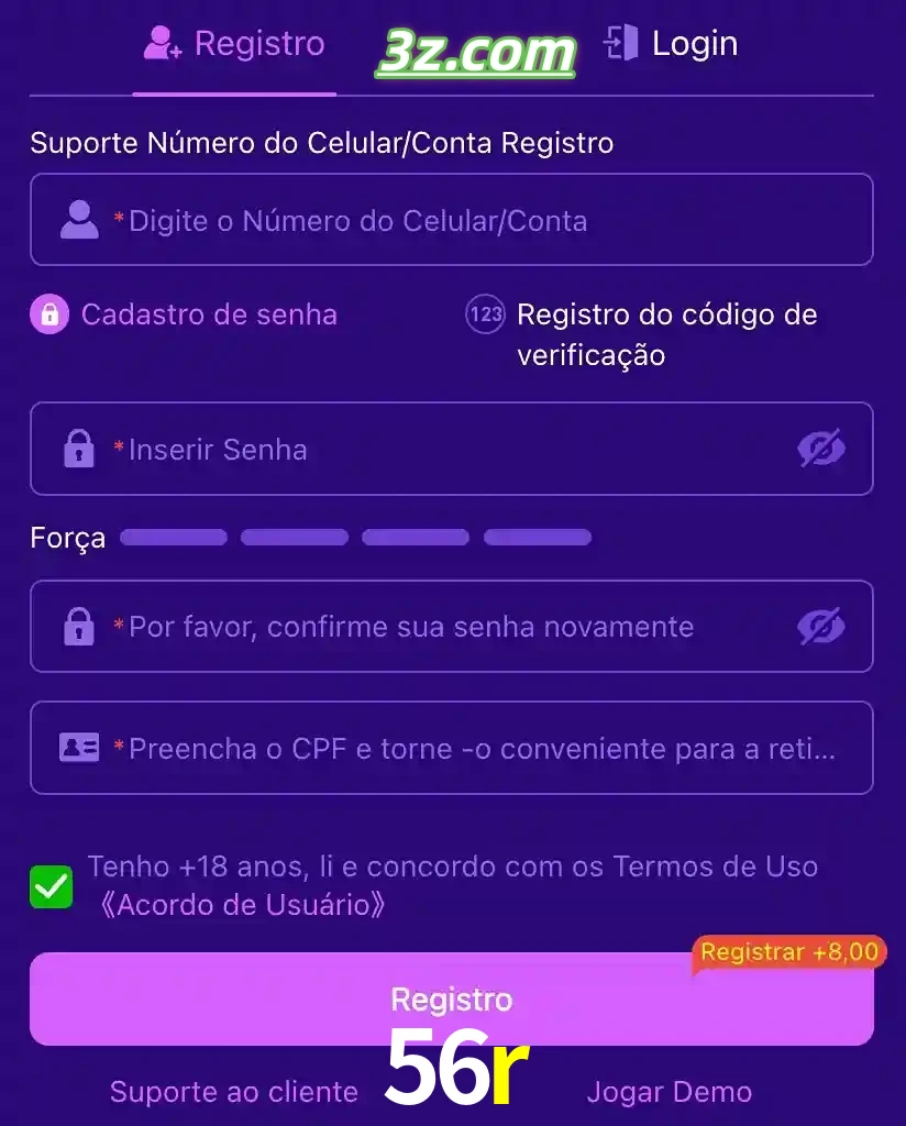 bonus de cadastro imediato